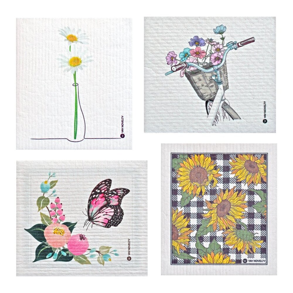 12-PK Eco-Friendly Swedish Dishcloths For Kitchen - Paper Towel Alternative